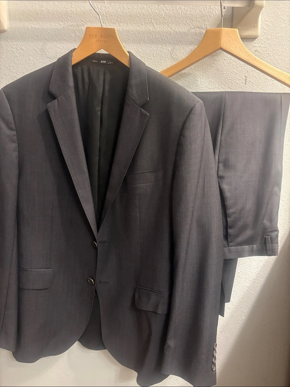 Hugo Boss Men's Charcoal Two-Piece Suit